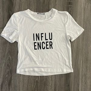 Influencer cropped shirt